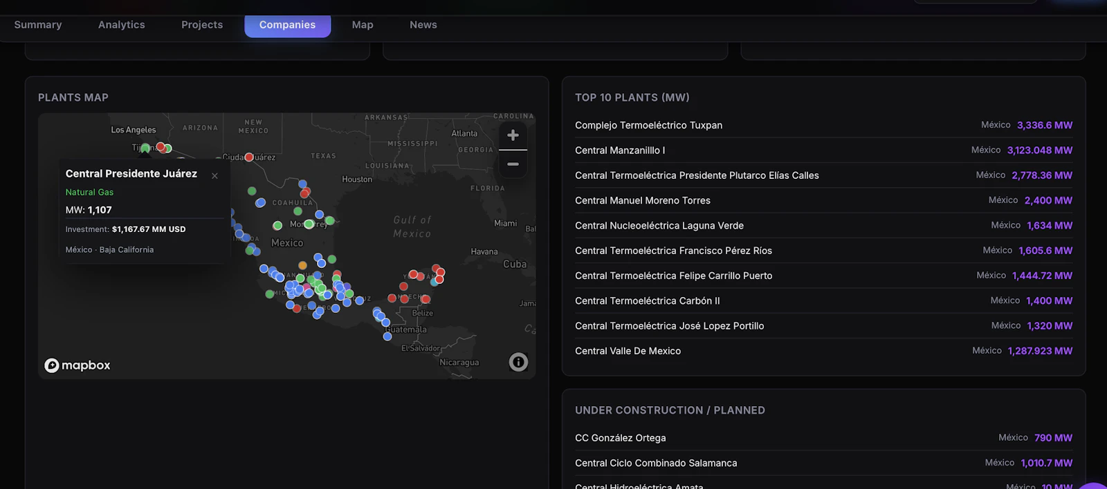 AI vertical Energy Intelligence Platform screenshot 1