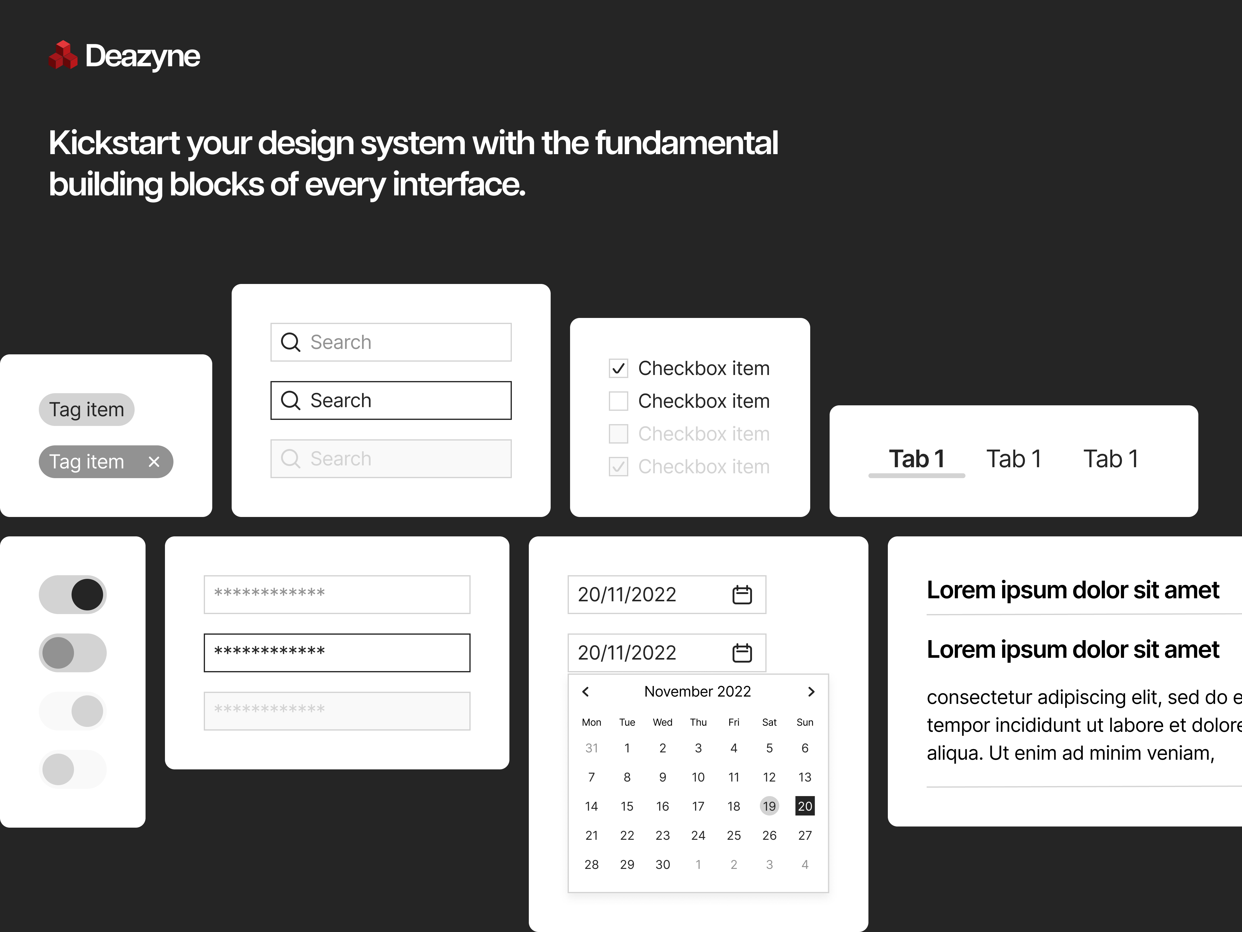 Deazyne - Il primo kit Wireframe dell'interfaccia utente "non aperto" media 6