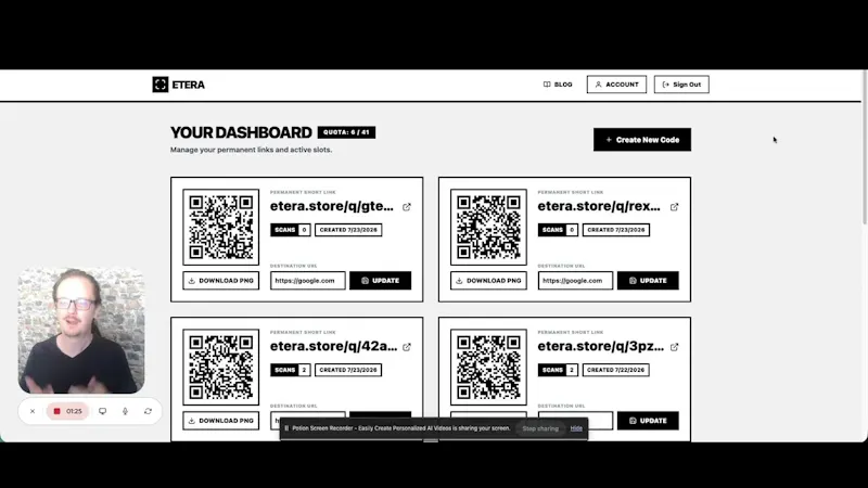 Etera screenshot 1 (video preview)