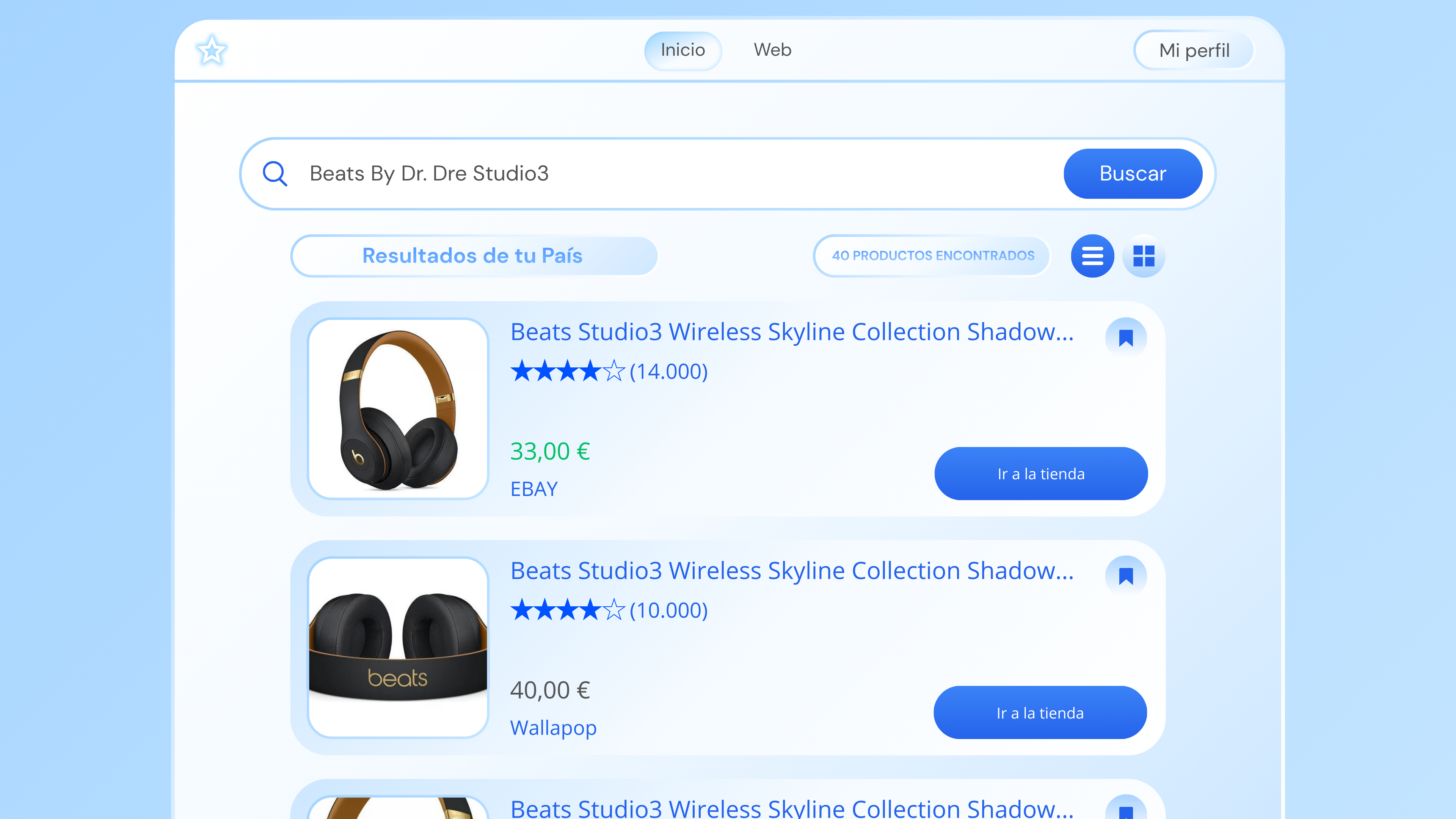 Shop-Radar - Screenshot 2 showing product features and functionality