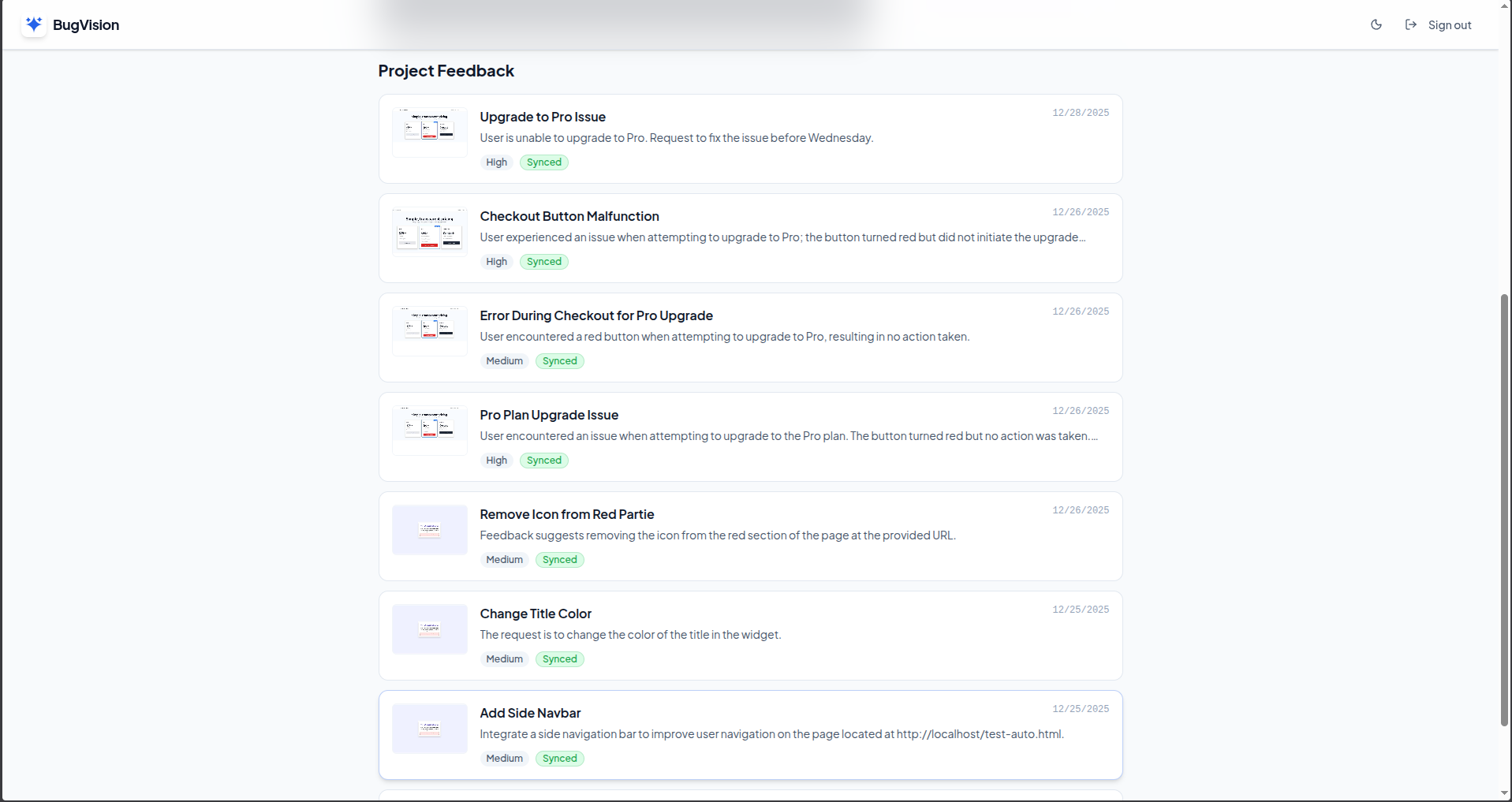 BugVision - Screenshot 3 showing product features and functionality