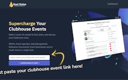 Host Notes for Clubhouse media 2
