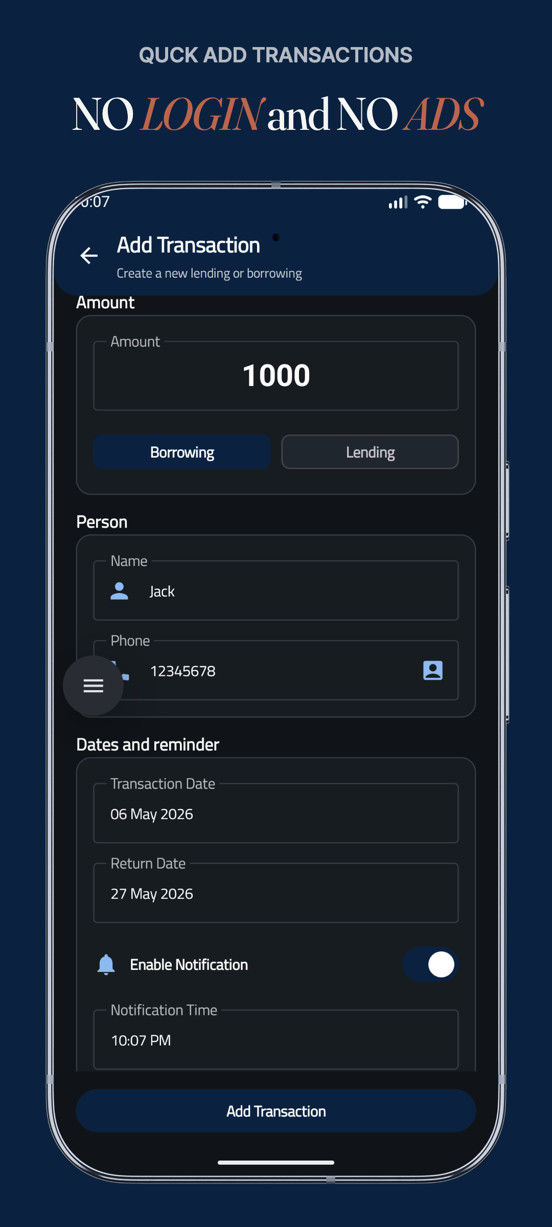 LoanLog gallery image
