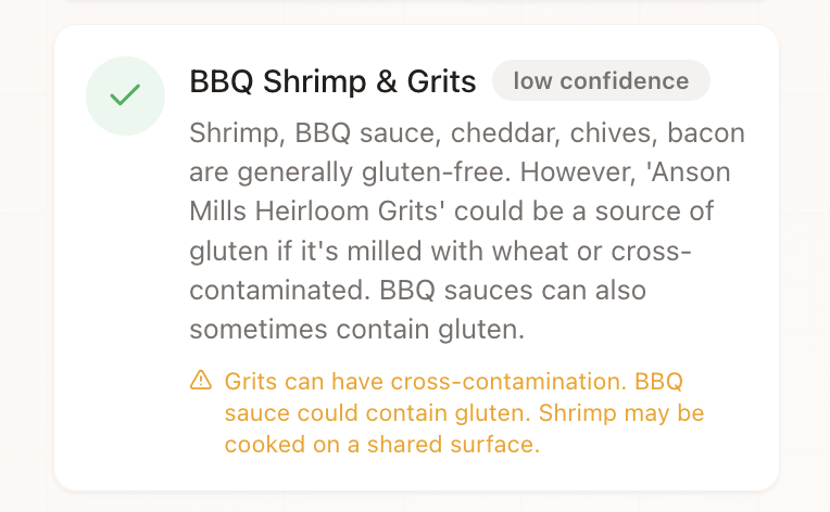 aiMenuScanner.xyz - Screenshot 5 showing product features and functionality
