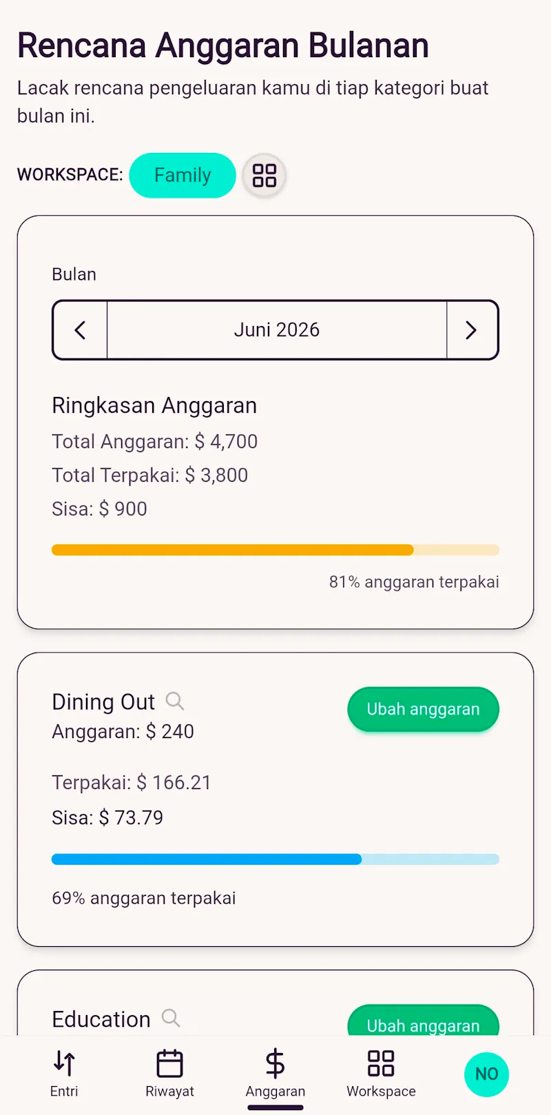 Zherani: Shared Money Manager screenshot 3