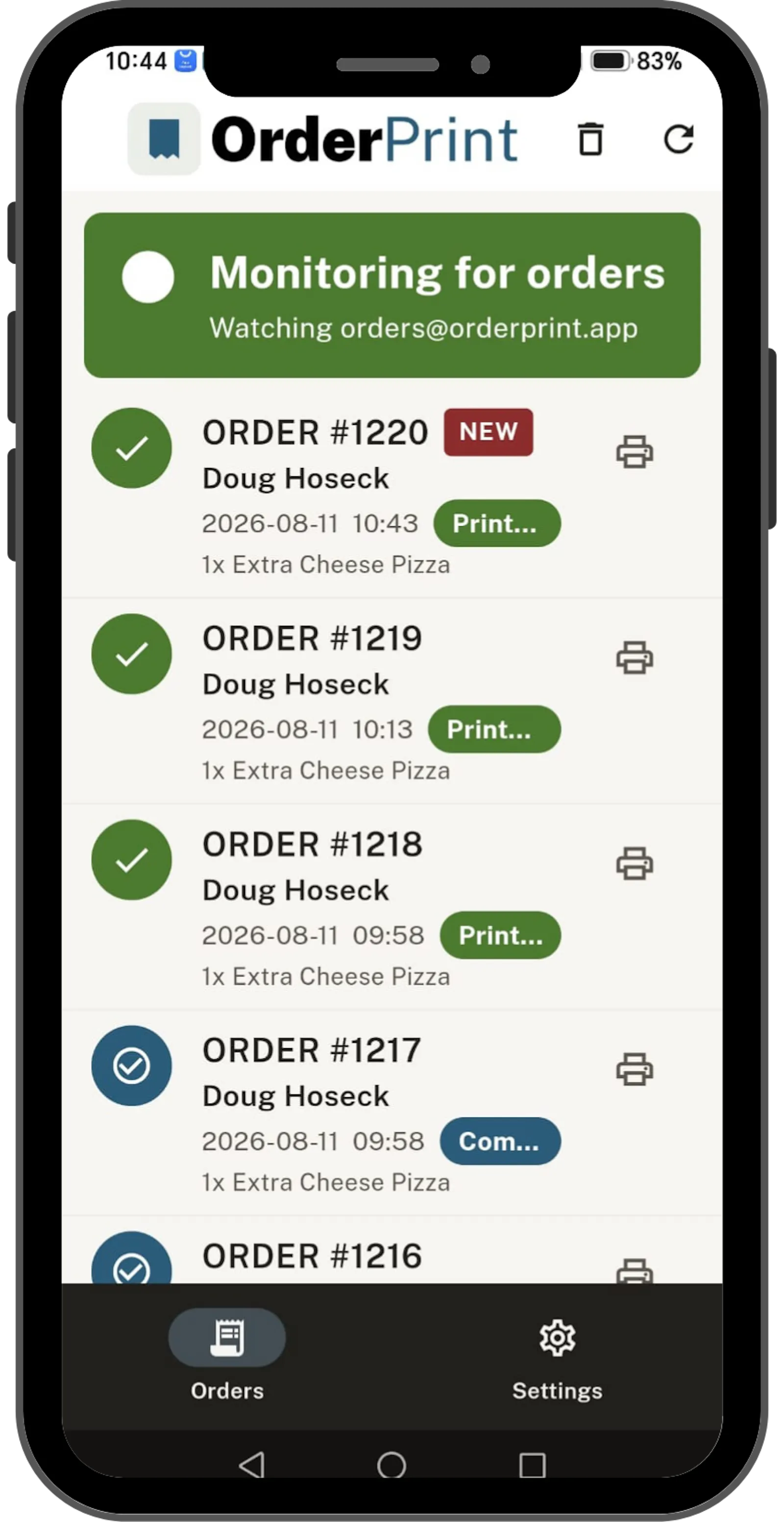 OrderPrint screenshot 6