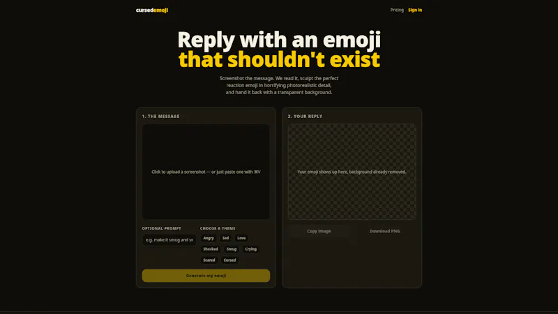 Cursed Emoji Reply  screenshot 1