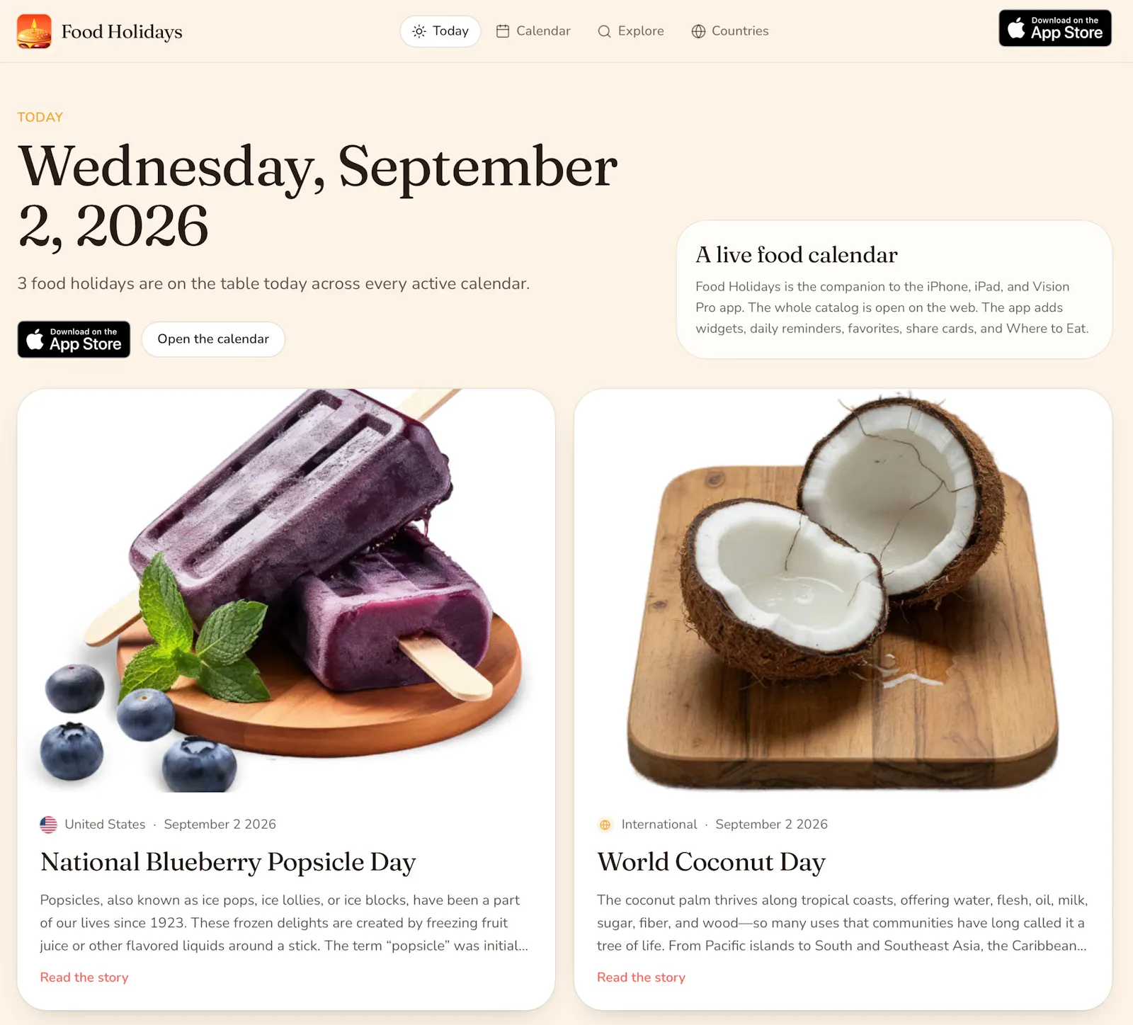 Food Holidays  screenshot 1