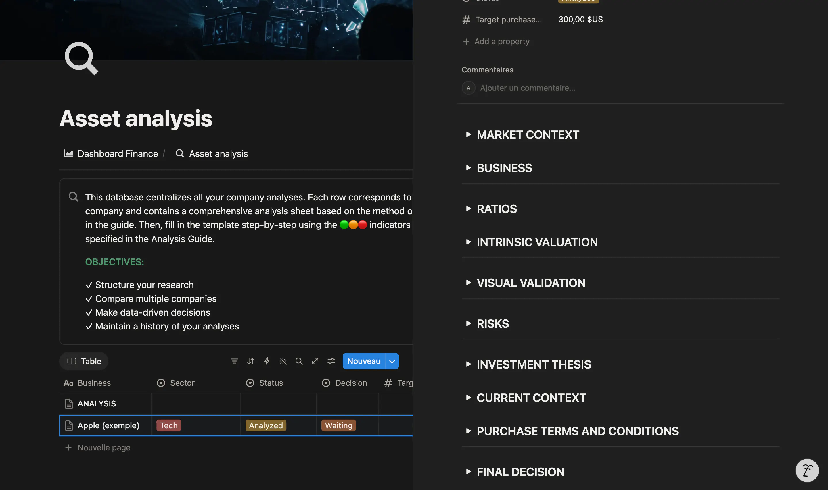 Investment Dashboard: Notion Template screenshot 5