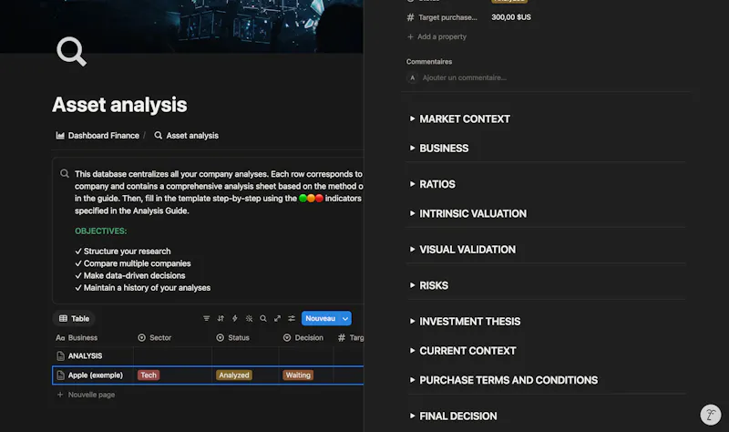Investment Dashboard: Notion Template screenshot 5
