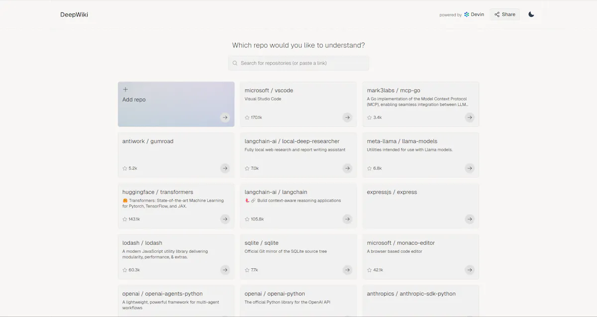 DeepWiki by Congnition