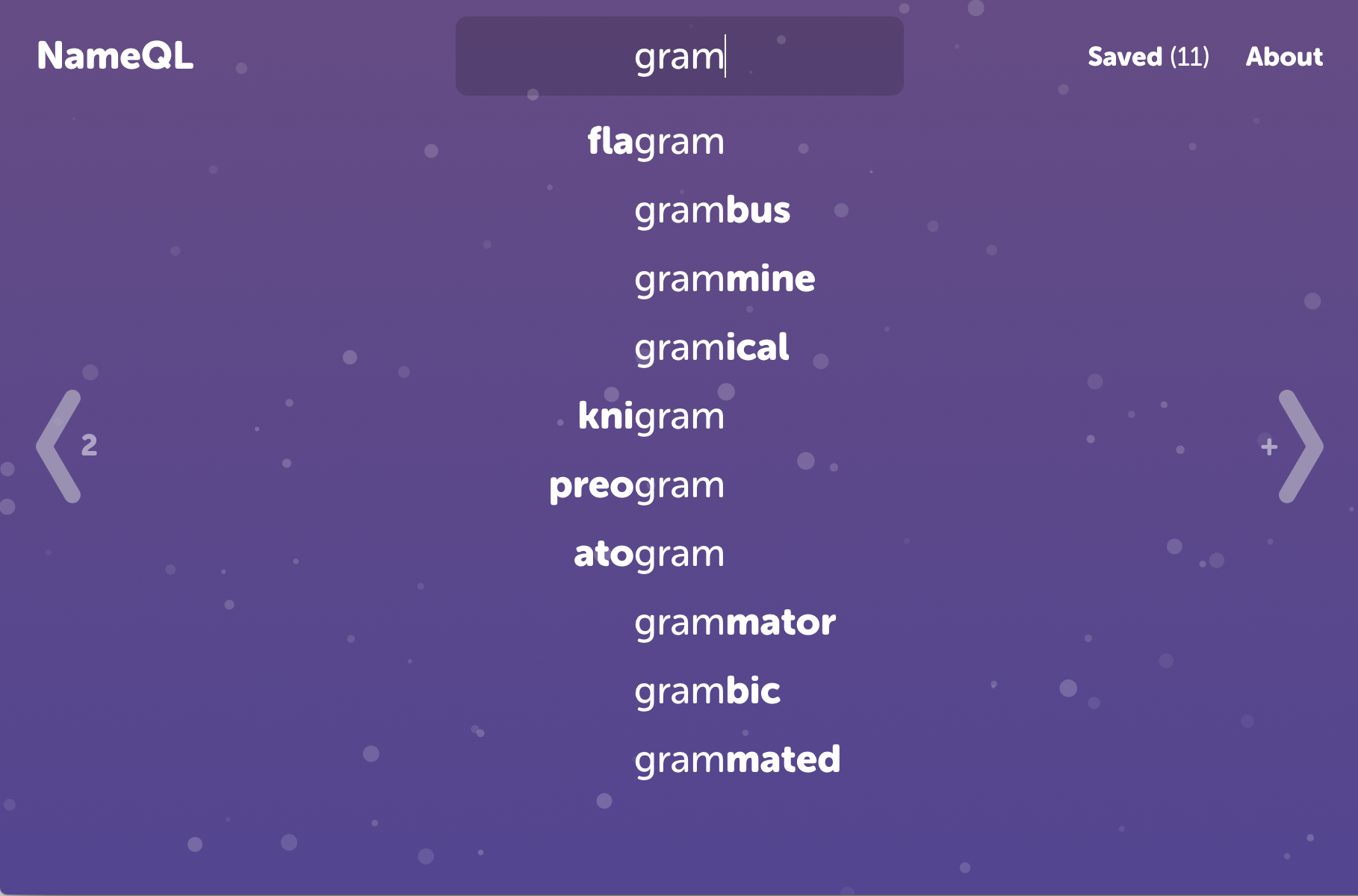 NameQL gallery image