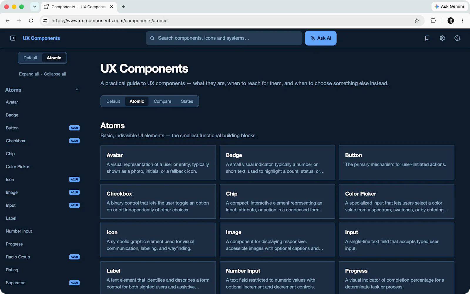 UX Components: Design System Reference screenshot 3