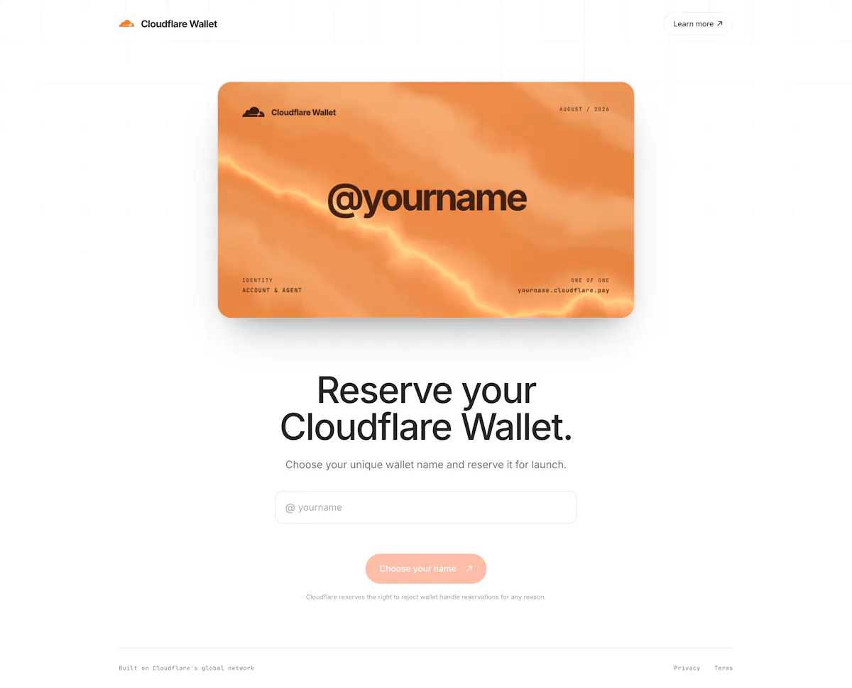 Cloudflare Wallets