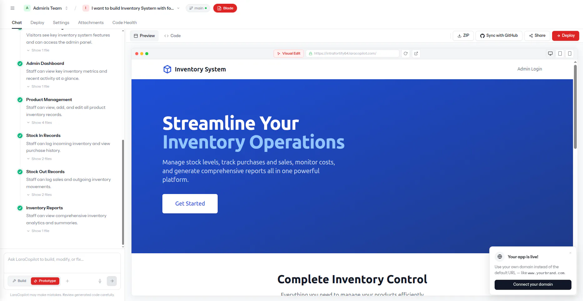 LaraCopilot screenshot 2