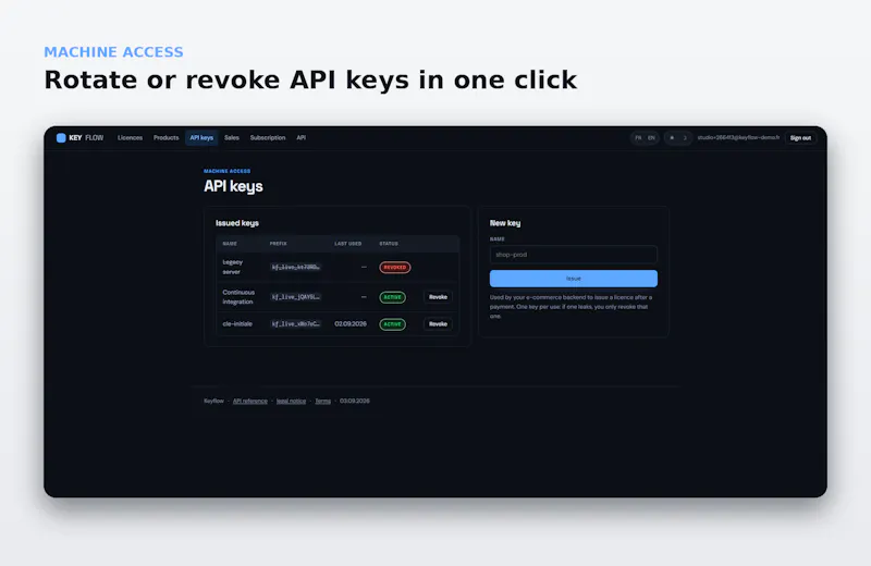 Keyflow screenshot 3
