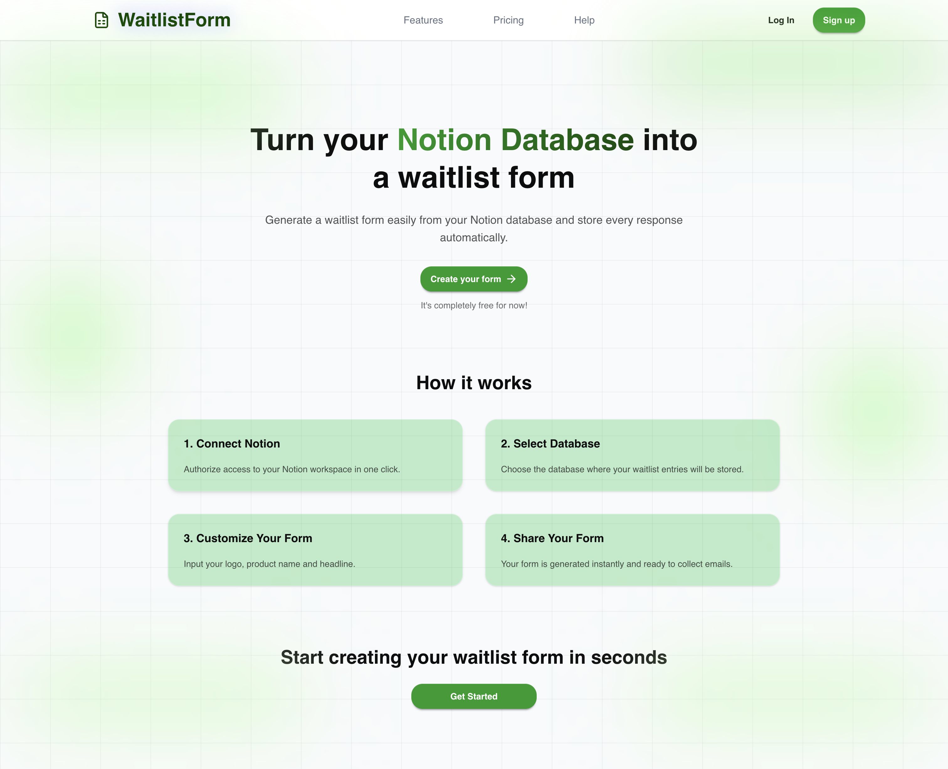 Waitlist Form gallery image