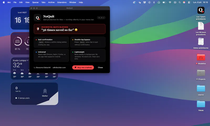 NoQuit screenshot 2