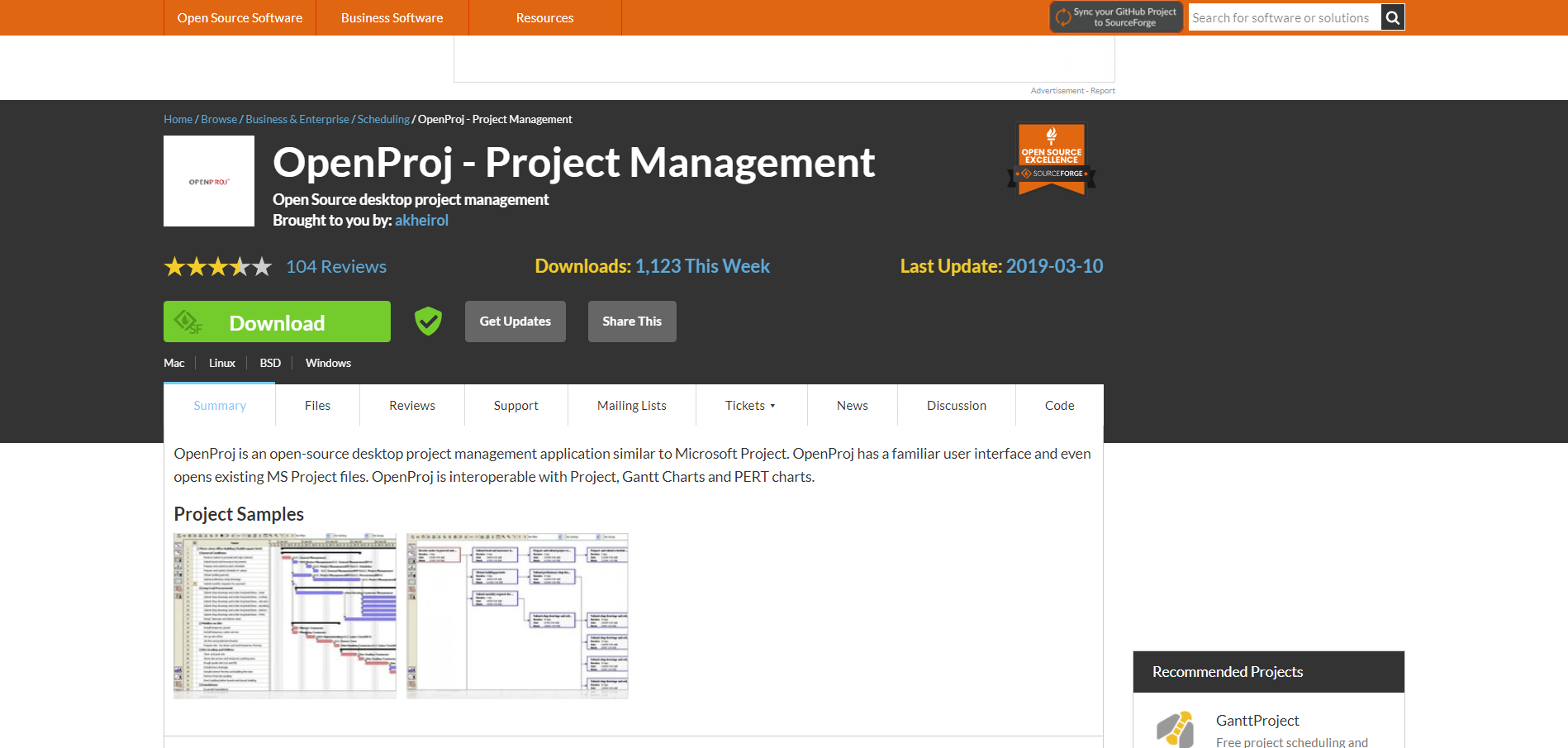 OpenProj gallery image