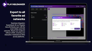 合并视频：使用Playablemaker无缝合并多个视频。
