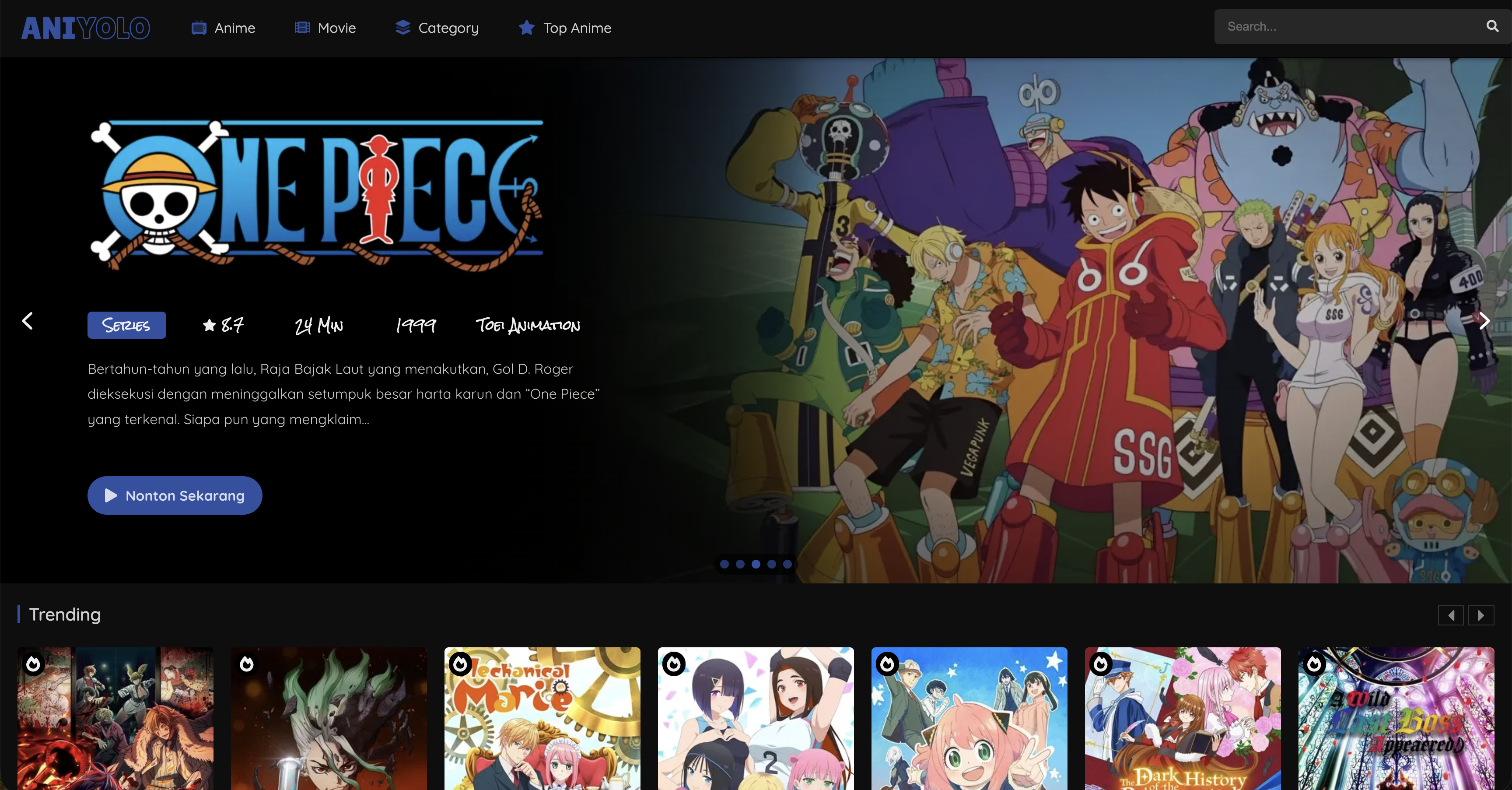 AniYolo - Main product screenshot demonstrating key features and user interface