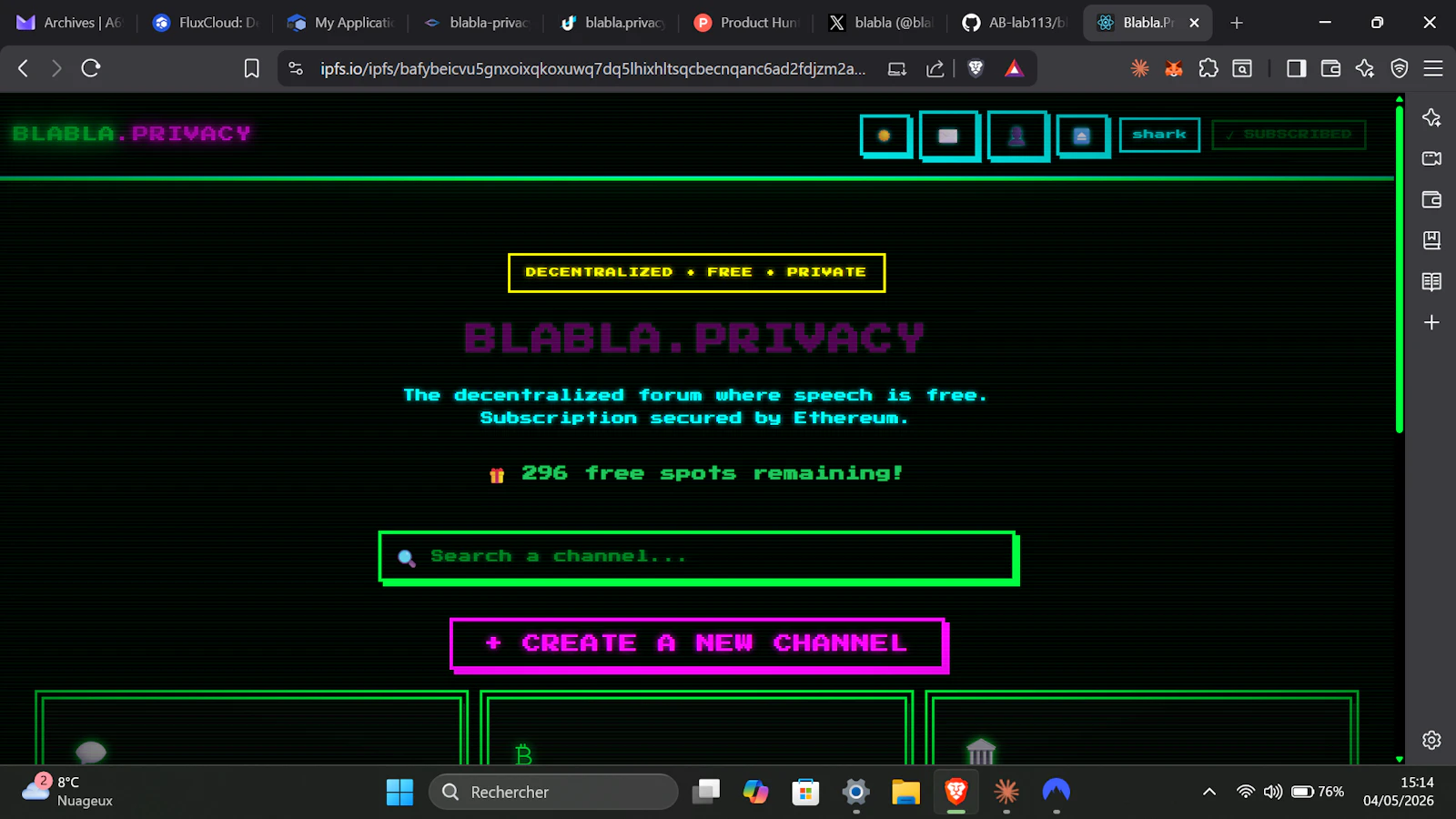 Blabla.Privacy screenshot 1