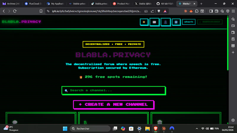 Blabla.Privacy screenshot 1