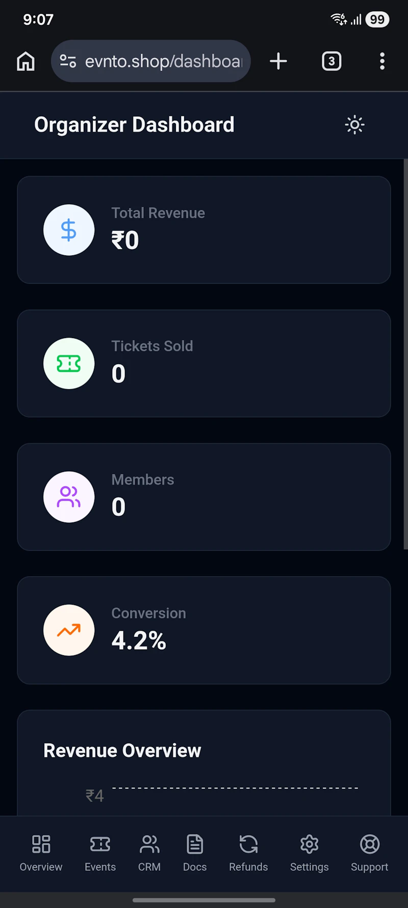 Evnto screenshot 1