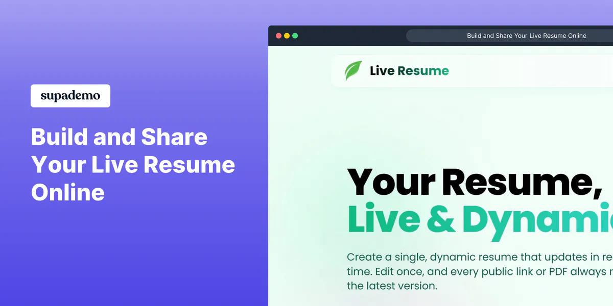Live Resume