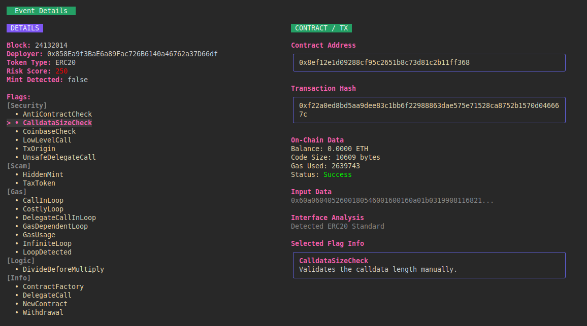 ETH Watchtower - Main product screenshot demonstrating key features and user interface
