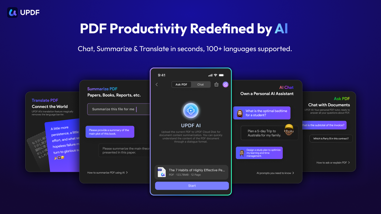 UPDF 2.0 for iOS	 - Screenshot 3 showing product features and functionality