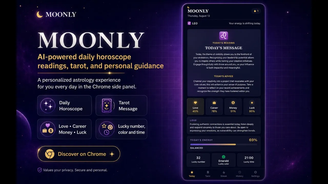 Moonly – Daily Horoscope & Tarot gallery image