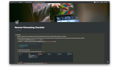 Remote Filmmaking Checklist gallery image