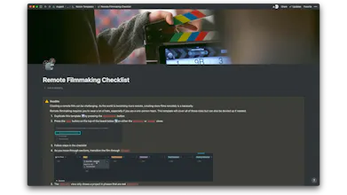 Remote Filmmaking Checklist gallery image