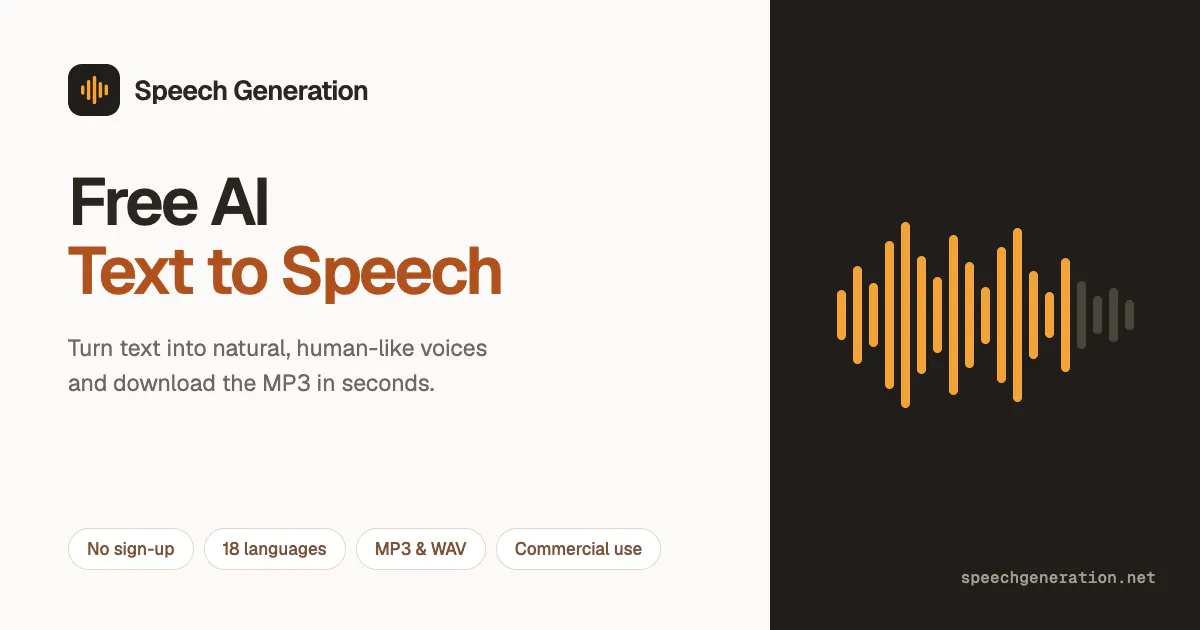 Speech Generation gallery image