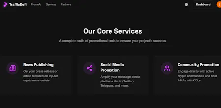 TrafficDeFi AI Crypto PR Platform gallery image