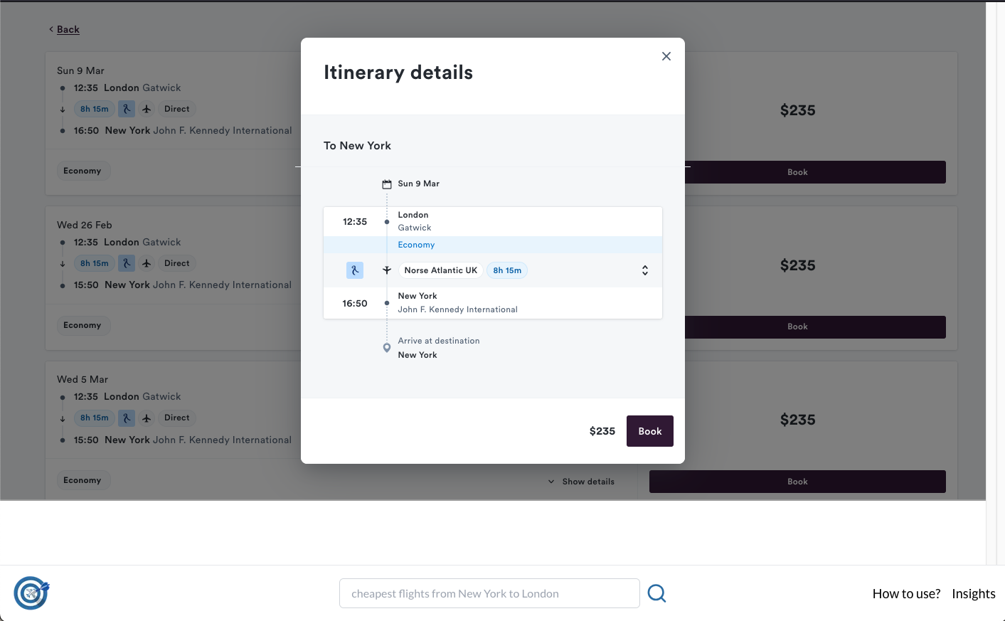 fin.flights - AI-powered flight search with natural language queries media 4