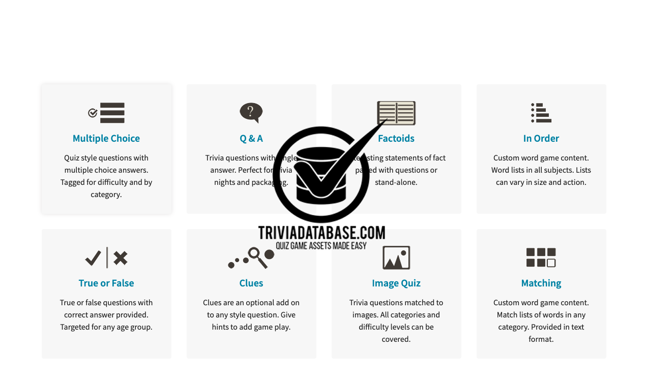 Trivia Questions Database gallery image