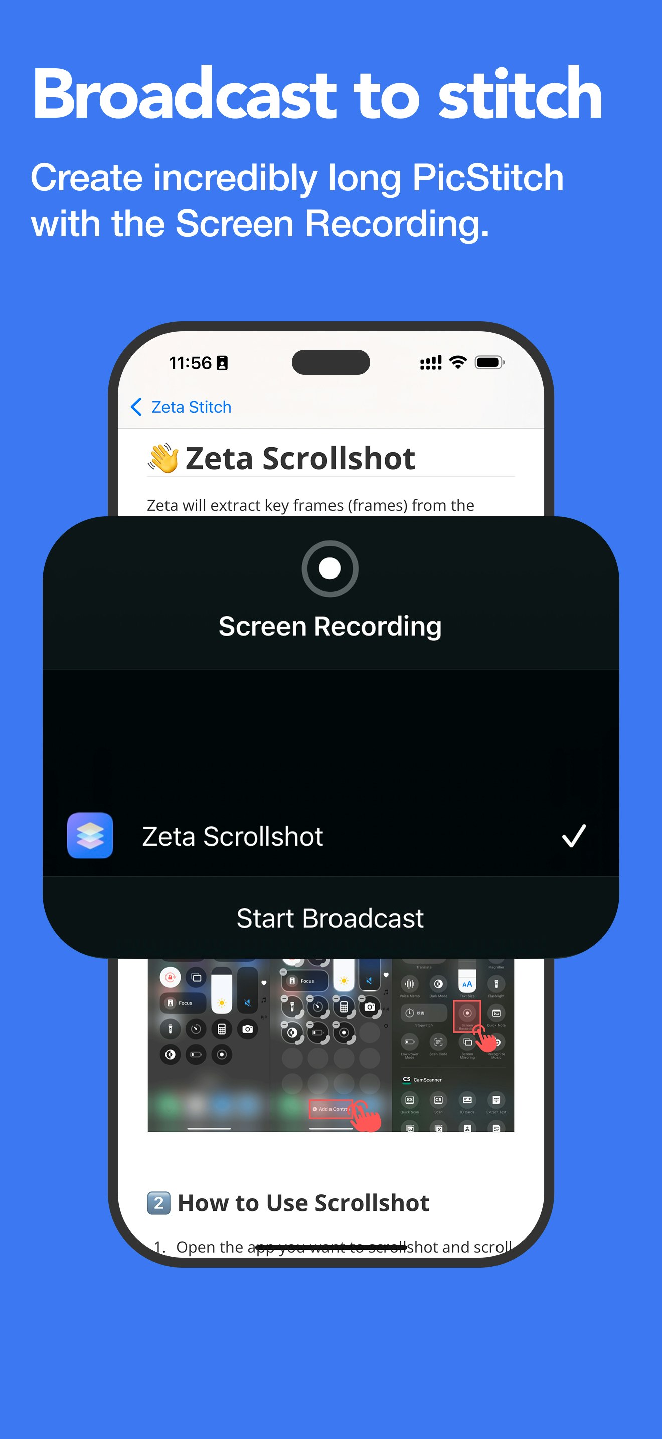 Zeta Stitch - Long Screenshots - Screenshot Stitch, Pic Stitch, Collage media 2