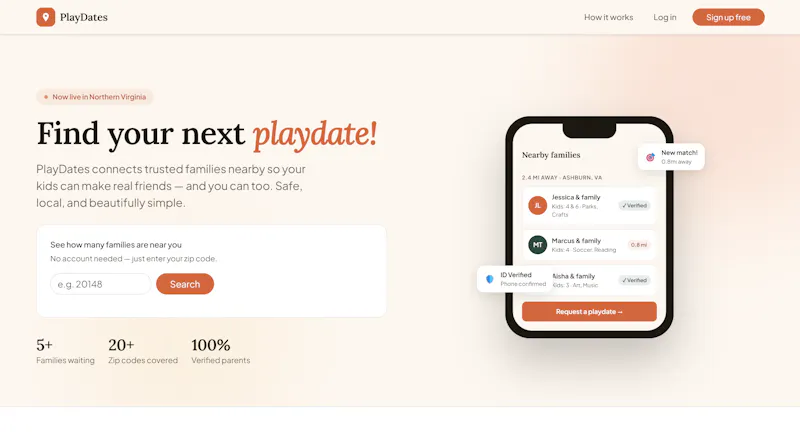 PlayDates.club - find your next playdate screenshot 2