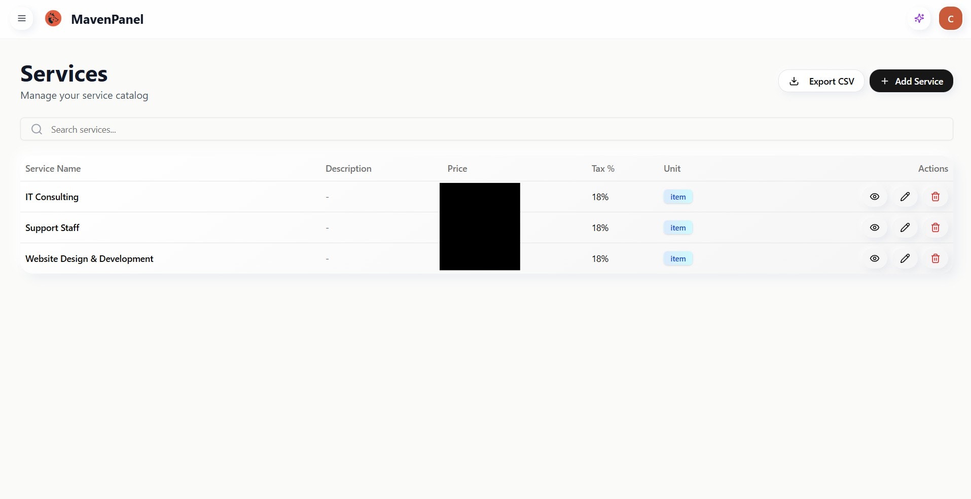 MavenPanel gallery image