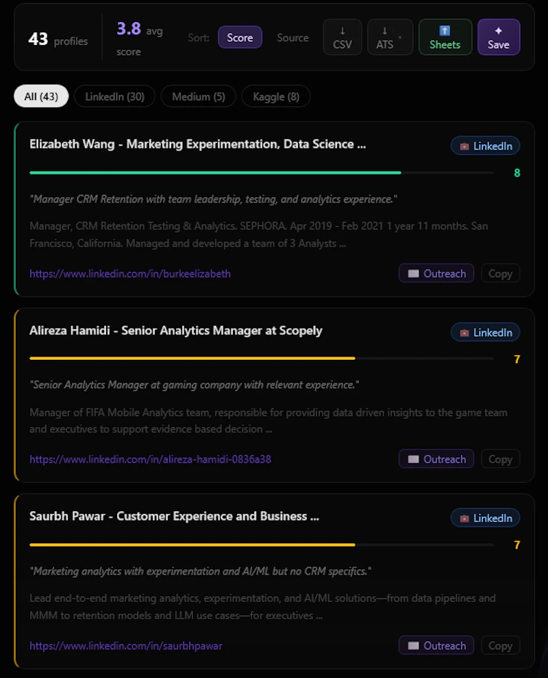 Sourcery - AI headhunting for recruiters screenshot 2