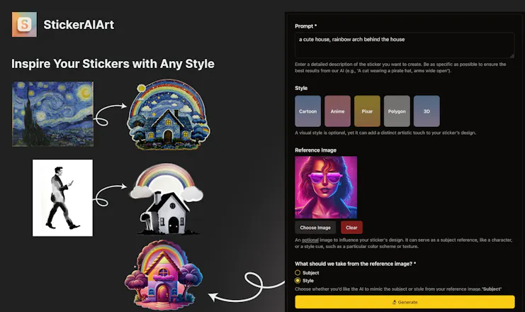 StickerAIArt gallery image