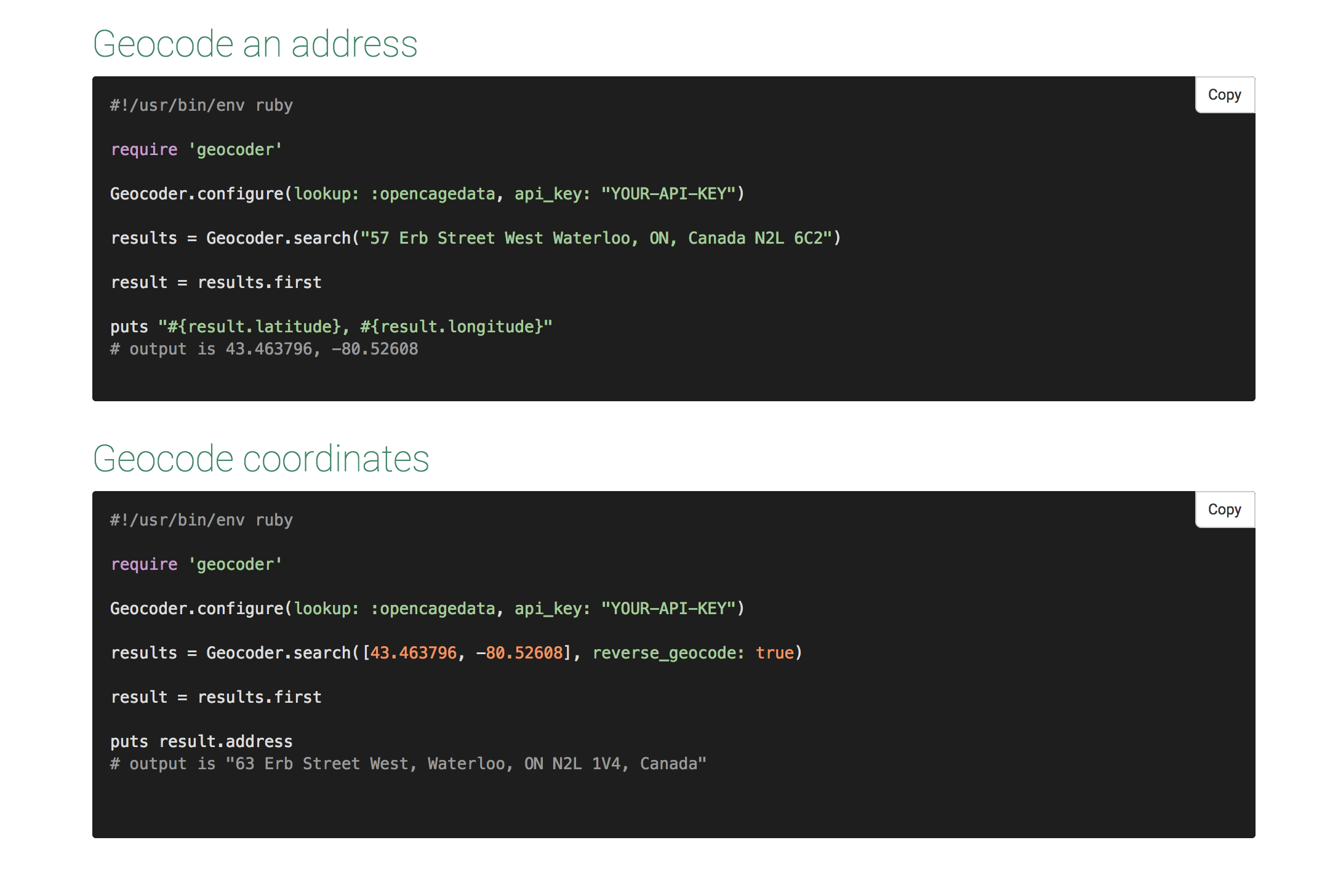 OpenCage Geocoder gallery image