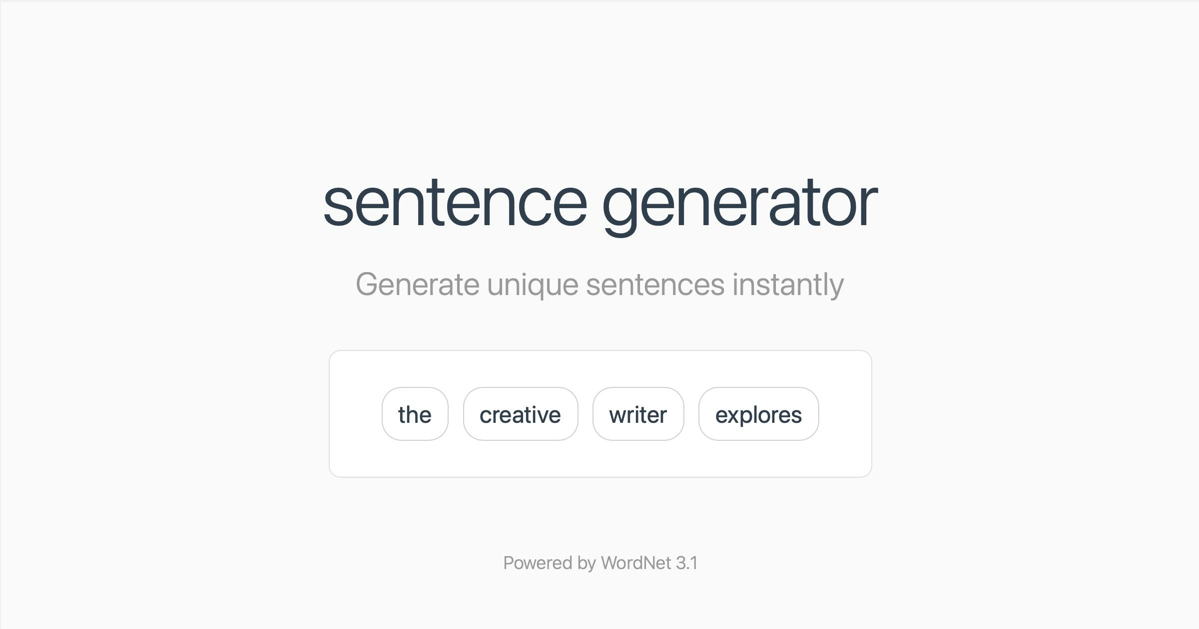 Random Sentence Generator gallery image