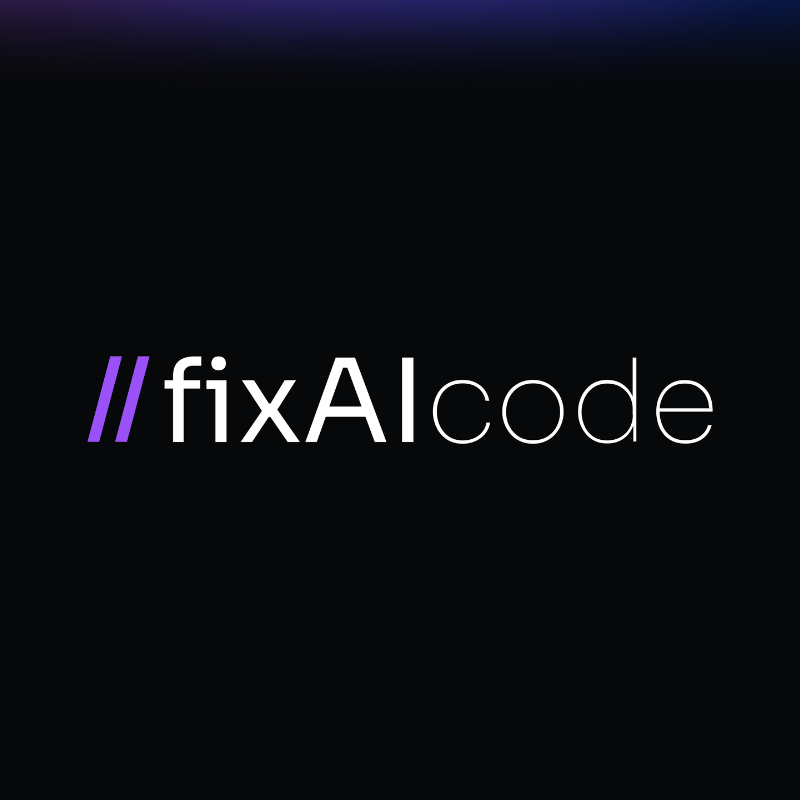 fixAIcode - Product Hunt launch logo and brand identity
