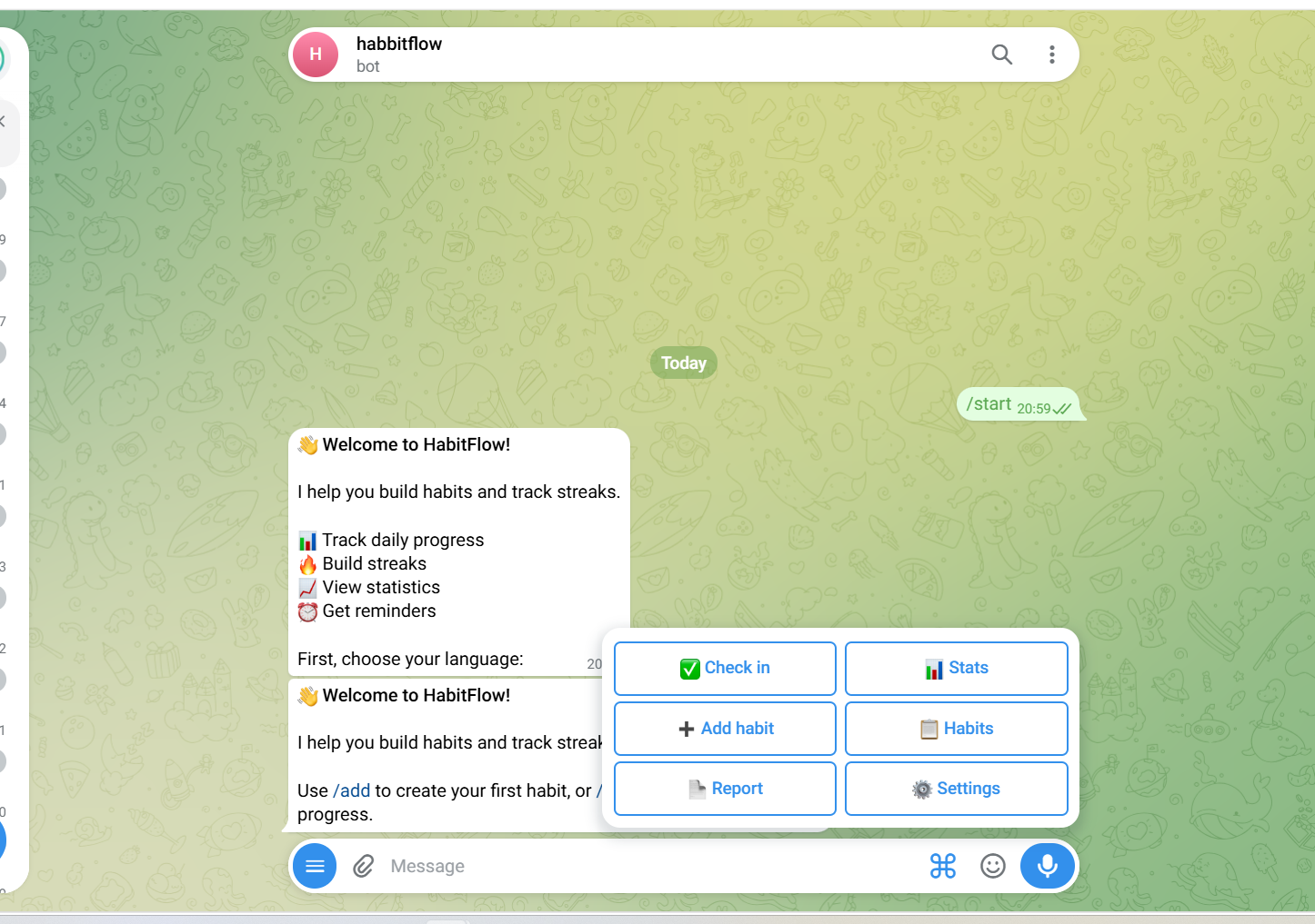 HabitFlow Pro Telegram Habit Tracker Bot gallery image