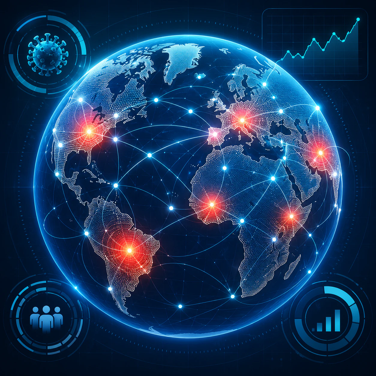 Global Infection Spread Simulator Widget