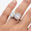 Toi et moi engagement ring