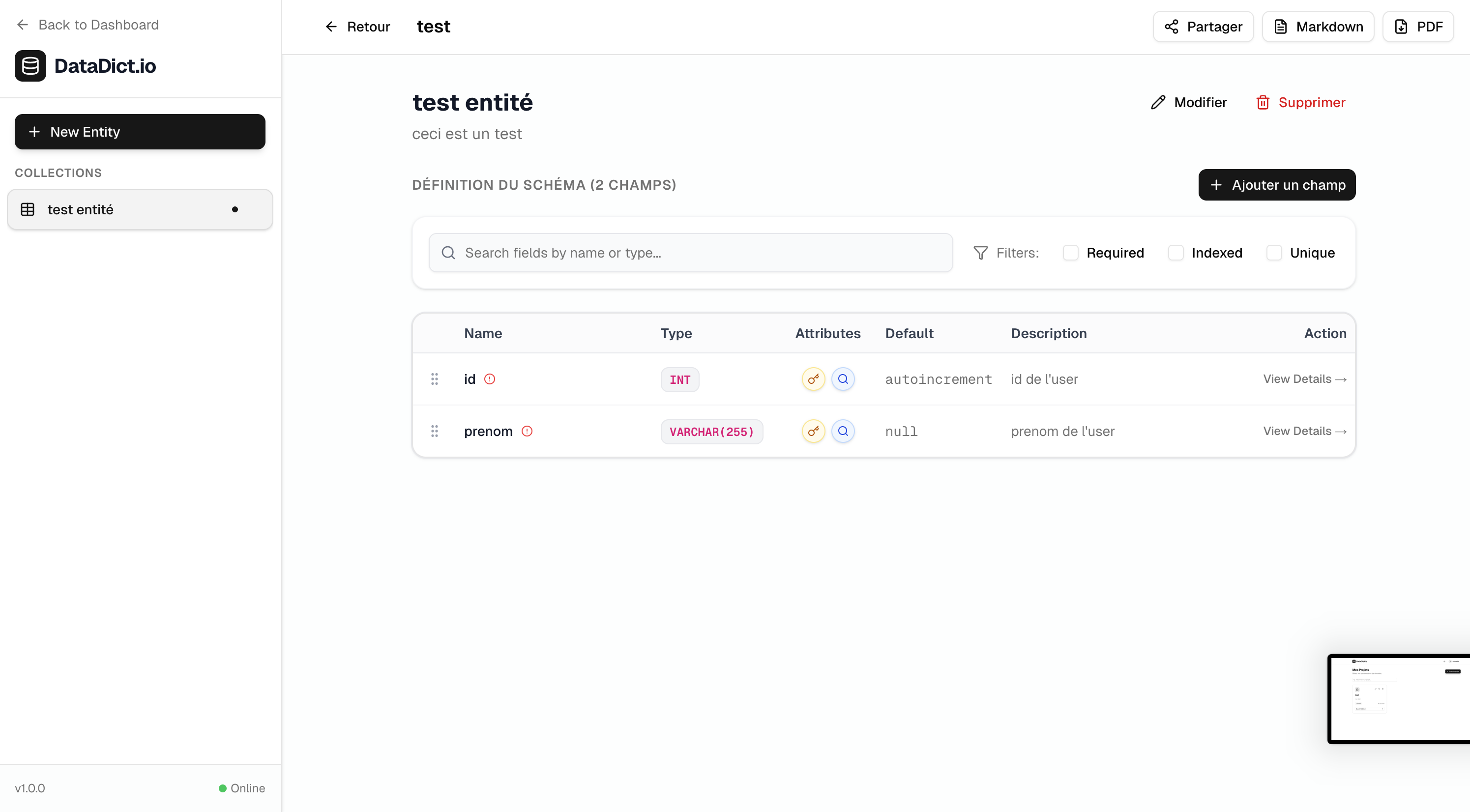 DataDict.io gallery image